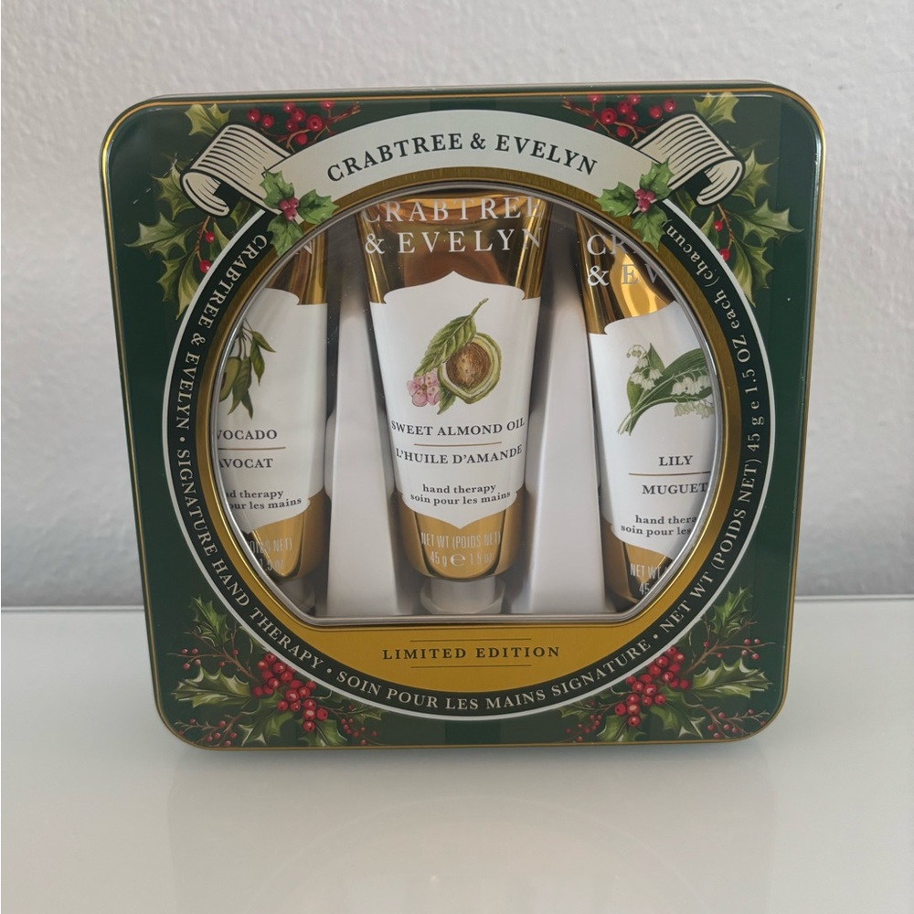 Crabtree & Evelyn Limited Edition Hand Therapy Holiday Gift Lotion